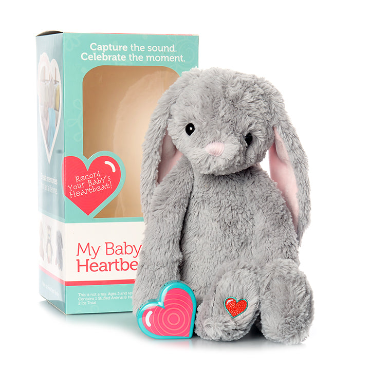 Gray Bunny - My Baby's Heartbeat Bear