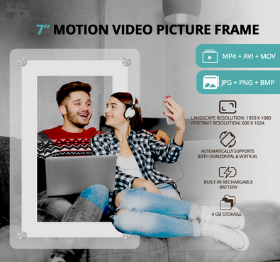 7” FlexView Portable Digital Frame