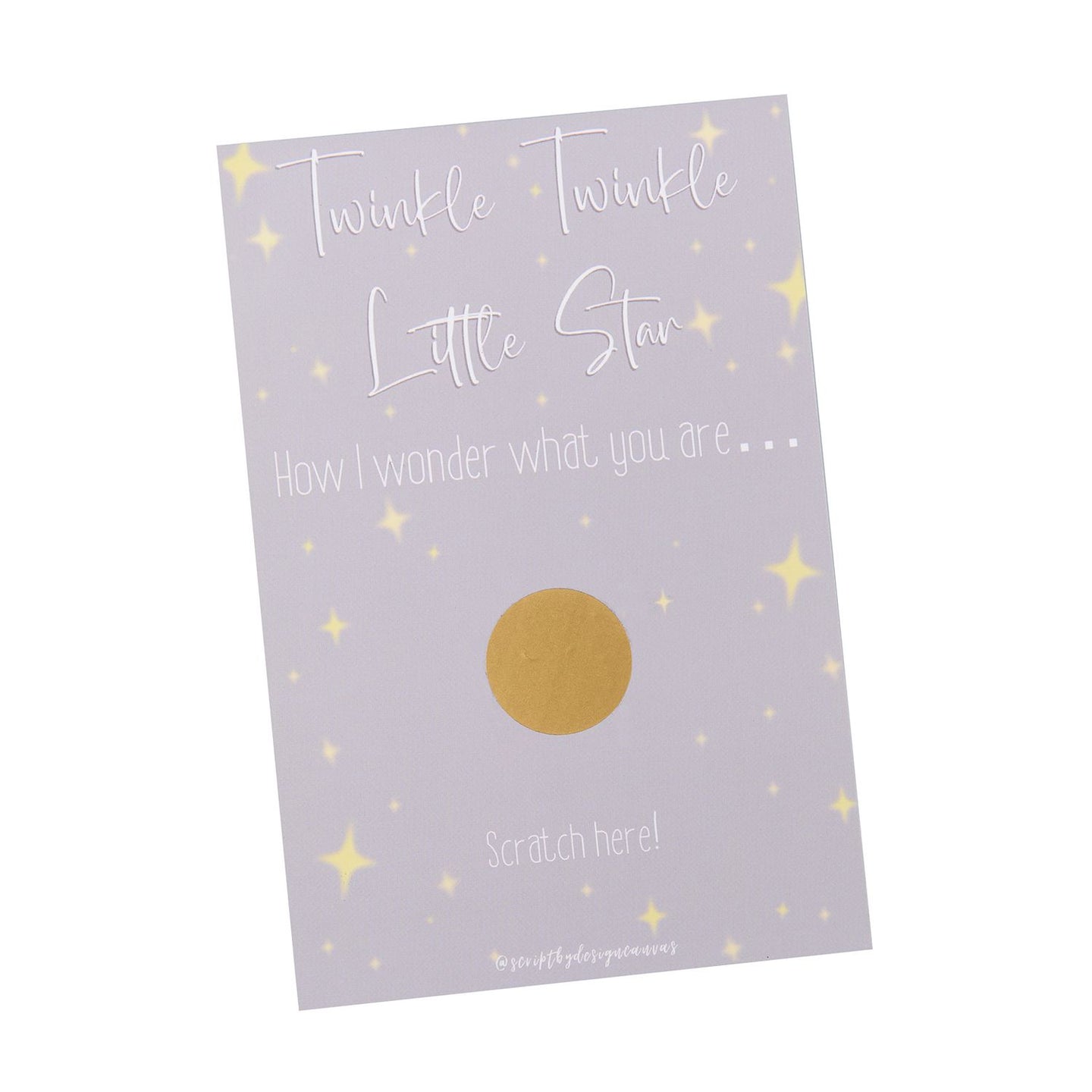 Gender Reveal Scratch Off Cards