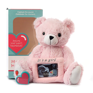 Tangerine Ultrasound Photo Album - My Baby's Heartbeat Bear