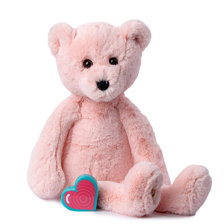 Vintage Pink Bear - My Baby's Heartbeat Bear